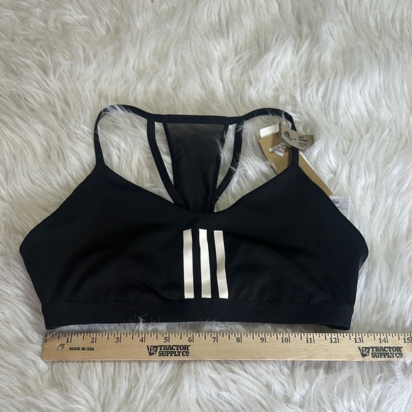 Adidas Black Sports Bra with Moisture-Wicking Fabric - Picture 4 of 10